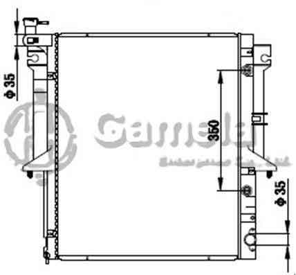 6191302112-T - Radiator-for-MITSUBISHI-G200-04-L200-07-AT