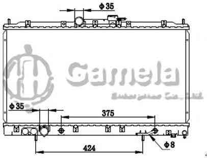 6191302127-T - Radiator-for-MITSUBISHI-GALANT-96-04-EC5A-6A13-4G93-AT-OEM-MR258801-MR212455-MR281688