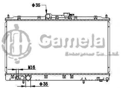 6191302132-T - Radiator-for-MITSUBISHI-GALANT-98-MT