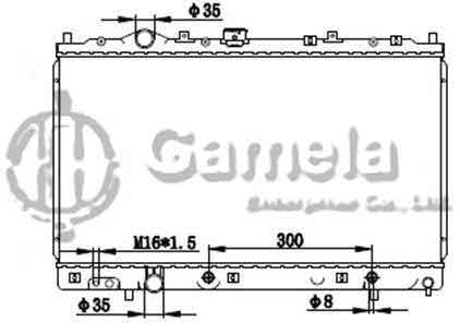 6191302144-T - Radiator-for-MITSUBISHI-LANCER95-99-AT