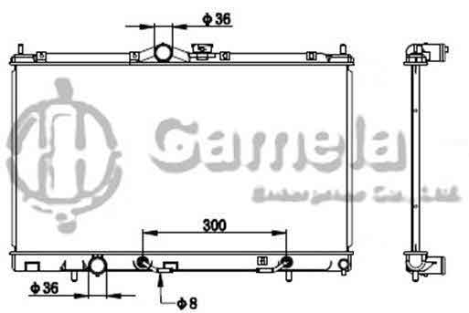 6191302148-T - Radiator-for-MITSUBISHI-LANCER2001-APM-AT-OEM-PW820248