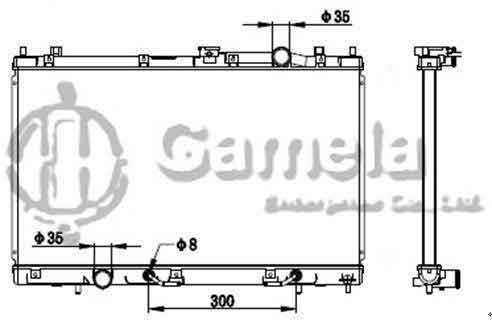 6191302154-T - Radiator-for-MITSUBISHI-LANCER-SAGA-BLM07-AT