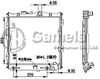 6191302172-T - Radiator-for-MITSUBISHI-K722-AT