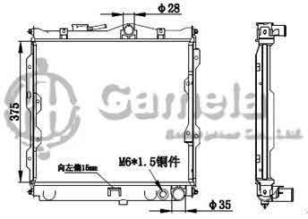 6191302173-T - Radiator-for-MITSUBISHI-K722-MT