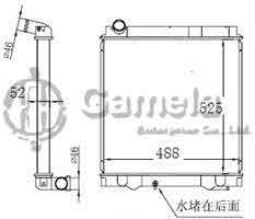 6191302179-T - Radiator-for-MITSUBISHI-MT-OEM-ME403810