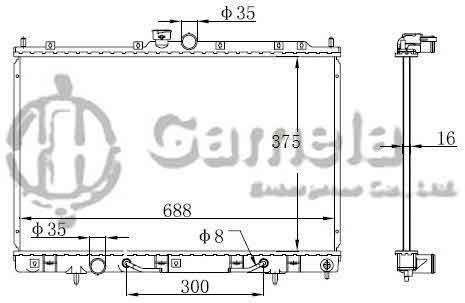 6191302185-T - Radiator-for-MITSUBISHI-OUTLANDER-CU5W-2003-AT