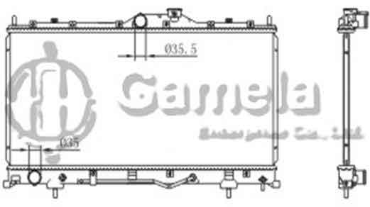 6191302187-T - Radiator-for-MITSUBISHI-ECLIPSE-V4-V6-2-4-3-8-06-12-AT