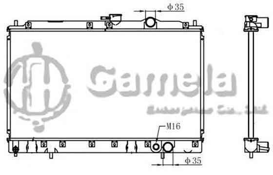 6191302188-T - Radiator-for-MITSUBISHI-GALANT-L4-2-0-89-93-MT