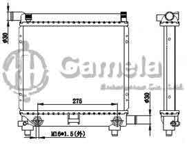 6191304015-T - Radiator-for-MERCEDES-BENZ-W201-2-0-1-8-W124-E200-E230-82-93-AT-NISSENS-62550-OEM-2015003803-2015004603-2015000603-2015004003