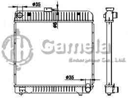 6191304022-T - Radiator-for-MERCEDES-BENZ-W123-200D-280C-L4-2-3-2-4-76-83-MT-NISSENS-62710-OEM-1235005603-1235005903-1235000101-1235000201-1235004601-DPI-670