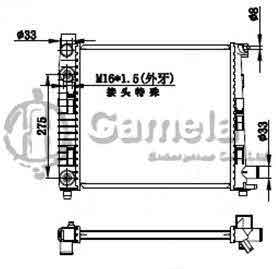 6191304029-T - Radiator-for-MERCEDES-BENZ-W168-A140-160-97-04-AT-OEM-1685001802