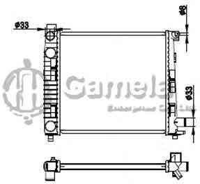 6191304030-T - Radiator-for-MERCEDES-BENZ-W168-A140-160-97-04-MT