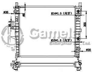 6191304041-T - Radiator-for-MERCEDES-BENZ-ML230-W163-97-00-AT