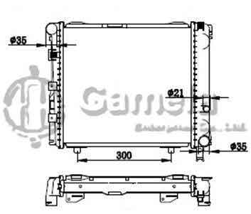 6191304068-T - Radiator-for-MERCEDES-BENZ-W124-E200-93-98-MT