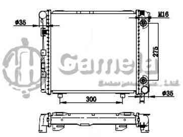 6191304069-T - Radiator-for-MERCEDES-BENZ-W124-200E-230E-W201-190E-84-93-AT-NISSENS-62650-OEM-2015002903