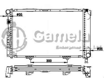 6191304074-T - Radiator-for-MERCEDES-BENZ-W201-190E-2-0-82-93-MT-NISSENS-62671A-OEM-2015000803-2015001903