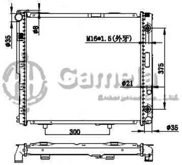 6191304077-T - Radiator-for-MERCEDES-BENZ-W124-250D-E250D-E300D-93-96-AT-NISSENS-62699A-OEM-1245001802-1245002002-1245007803-1245007603-DPI-1820AT