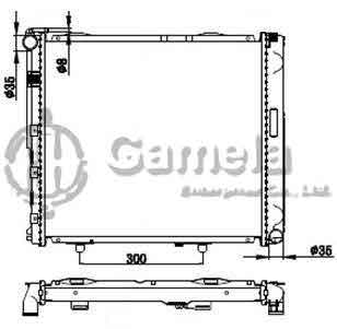 6191304080-T - Radiator-for-MERCEDES-BENZ-W124-200E-88-91-MT