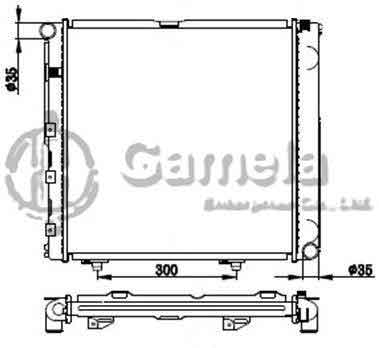 6191304082-T - Radiator-for-MERCEDES-BENZ-W124-200E-84-93-MT-NISSENS-62748A-OEM-1245000103