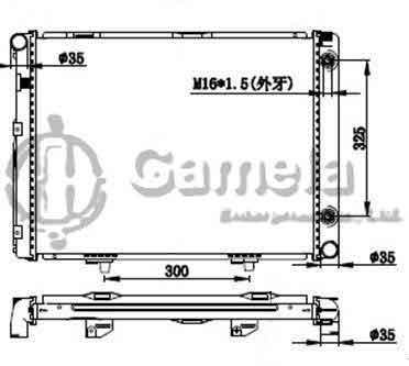 6191304083-T - Radiator-for-MERCEDES-BENZ-W201-190D-82-93-AT-NISSENS-62722A-OEM-2015001203-2015002103-2015008103-2015004303