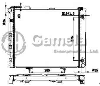 6191304085-T - Radiator-for-MERCEDES-BENZ-W124-400E-500E-E420-84-95-AT-NISSENS-62679A-OEM-1245000302-1245009402