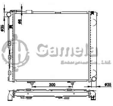 6191304086-T - Radiator-for-MERCEDES-BENZ-W124-400E-500E-E420-84-95-MT