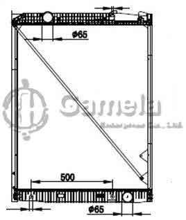 6191304088-T - Radiator-for-MERCEDES-BENZ-TRUCKS-ACTROS-96-02-AT-NISSENS-62791A-OEM-9425001203-9425002303-9425002803-9425002903