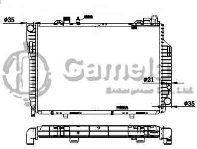 6191304096-T - Radiator-for-MERCEDES-BENZ-C-CLASS-C250-93-01-MT