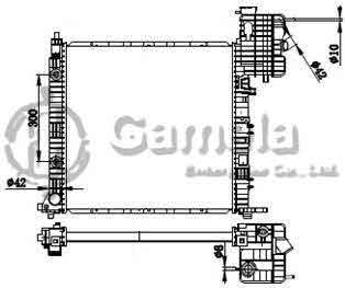 6191304105-T - Radiator-for-MERCEDES-BENZ-V-CLASS-W638-96-AT