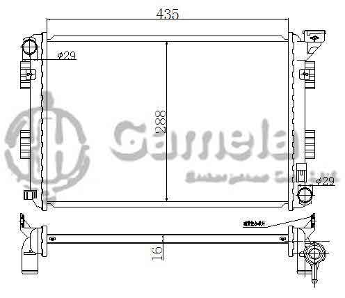 6191304108-T - Radiator-for-MERCEDES-BENZ-R001-MT