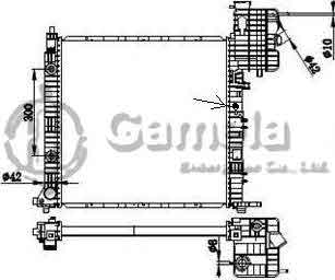 6191304112-T - Radiator-for-MERCEDES-BENZ-V-CLASS-W638-96-AT