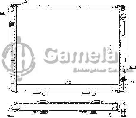 6191304114-T - Radiator-for-MERCEDES-BENZ-E-CLASS-W124-E300D-93-95-AT-NISSENS-62762A-OEM-1245002302-1245002202-1245008103-DPI-1432