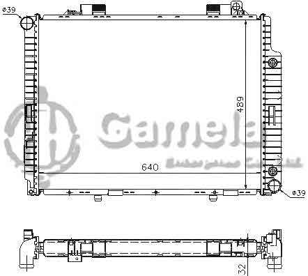 6191304115-T - Radiator-for-MERCEDES-BENZ-E-CLASS-W210-E290-TURBO-D-95-02-AT-NISSENS-62665A-OEM-2105006503-2105001603-2105003403