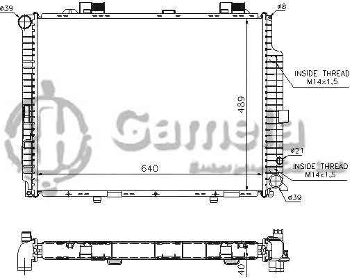 6191304116-T - Radiator-for-MERCEDES-BENZ-E-CLASS-W210-E300-TURBO-D-95-02-AT-NISSENS-62612A-OEM-2105003203-2105003503-2105006603