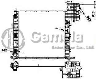 6191304117-T - Radiator-for-MERCEDES-BENZ-V-CLASS-W638-96-03-AT-NISSENS-62559A-OEM-6385011601-6385012701-6385013001