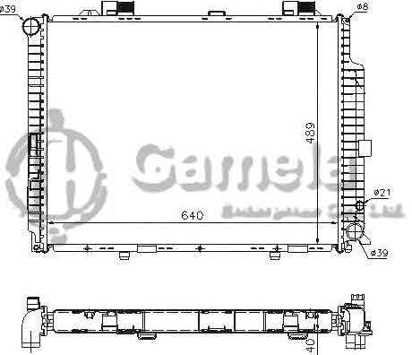 6191304130-T - Radiator-for-MERCEDES-BENZ-E-CLASS-W210-E-300-Turbo-D-95-02-MT