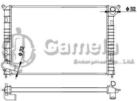 6191309001-T - Radiator-for-BMW-MINI-COOPER-L4-1-6-02-06-MT-NISSENS-69703A-OEM-17107509714-BTP5763-DPI-2747