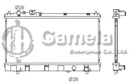 6191326013-T - Radiator-for-MAZDA-PROTEGE-L4-1-6-1-8-99-00-MT