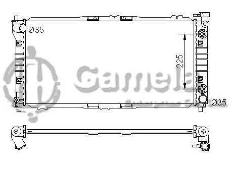 6191326022-T - Radiator-for-MAZDA-626-L4-2-0-98-99-AT-DPI-2008