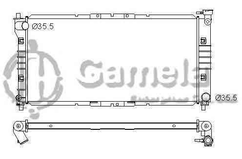 6191326031-T - Radiator-for-MAZDA-626-MX-6-L4-2-0-93-97-MT-NISSENS-62392A-OEM-FSJ315200A-FS1915200E-DPI-1323MT