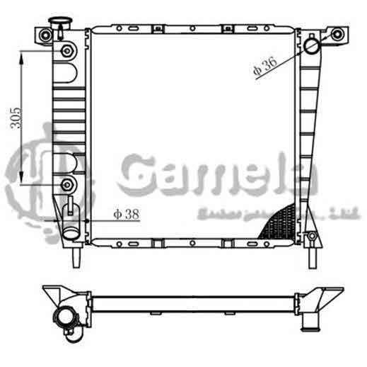 6191326041-T - Radiator-for-MAZDA-B3000-PICKUP-V6-3-0-94-AT-OEM-E77H8005BA-F07H8005FA-DPI-1735