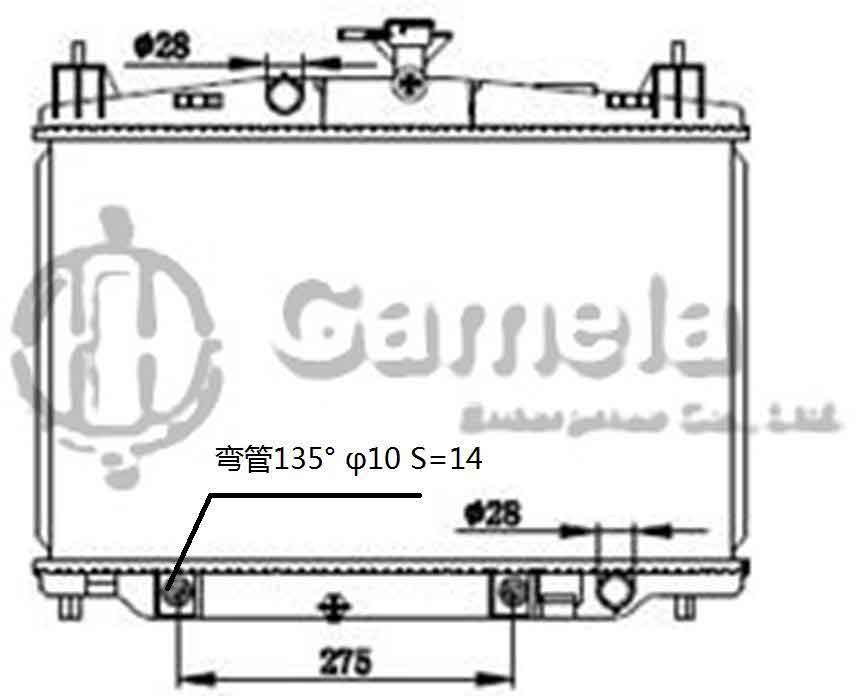 6191326069-T - Radiator-for-MAZDA-2-08-AT-NISSENS-68505-OEM-ZY8415200A-278415200A