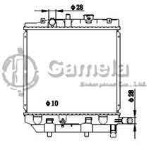 6191326072-T - Radiator-for-MAZDA-2-96-99-MT