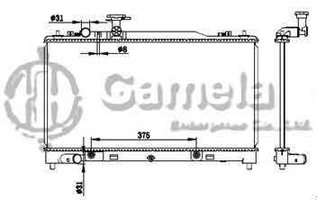 6191326076-T - Radiator-for-MAZDA-AT