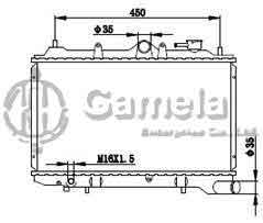 6191326089-T - Radiator-for-MAZDA-323-86-89-MT