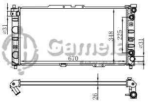 6191326152-T - Radiator-for-MAZDA-ASTING-323BA94-AT-NISSENS-62382A-OEM-BPH515200-BPL715200