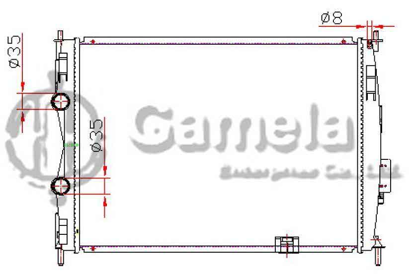 6191419023-T - Radiator-for-NISSAN-QASHQAI-DUALIS-2-0-MT-OEM-21460JD090