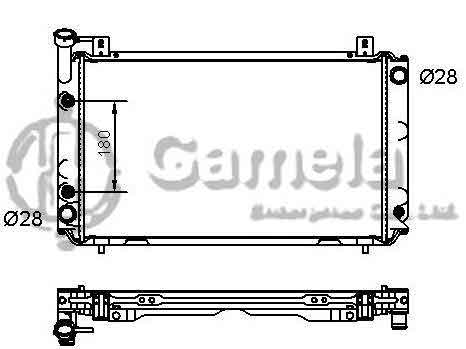 6191419039-T - Radiator-for-NISSAN-PULSAR-SENTRA-L4-1-6-86-91-AT-OEM-2146078A00-DPI-788-1261