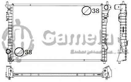 6191419060-T - Radiator-for-NISSAN-Lincoln-MKS-3-7L-V6-13-14-MT-OEM-DG1Z8005F-DPI-13308