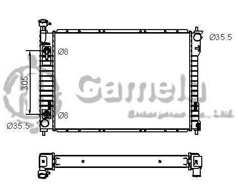 6191419061-T - Radiator-for-NISSAN-QUEST-VILLAGER-V6-3-0-93-98-AT-OEM-F3XH8005AA-3043403-F3XY8005A-F4XH8005AD-DPI-1511-1924